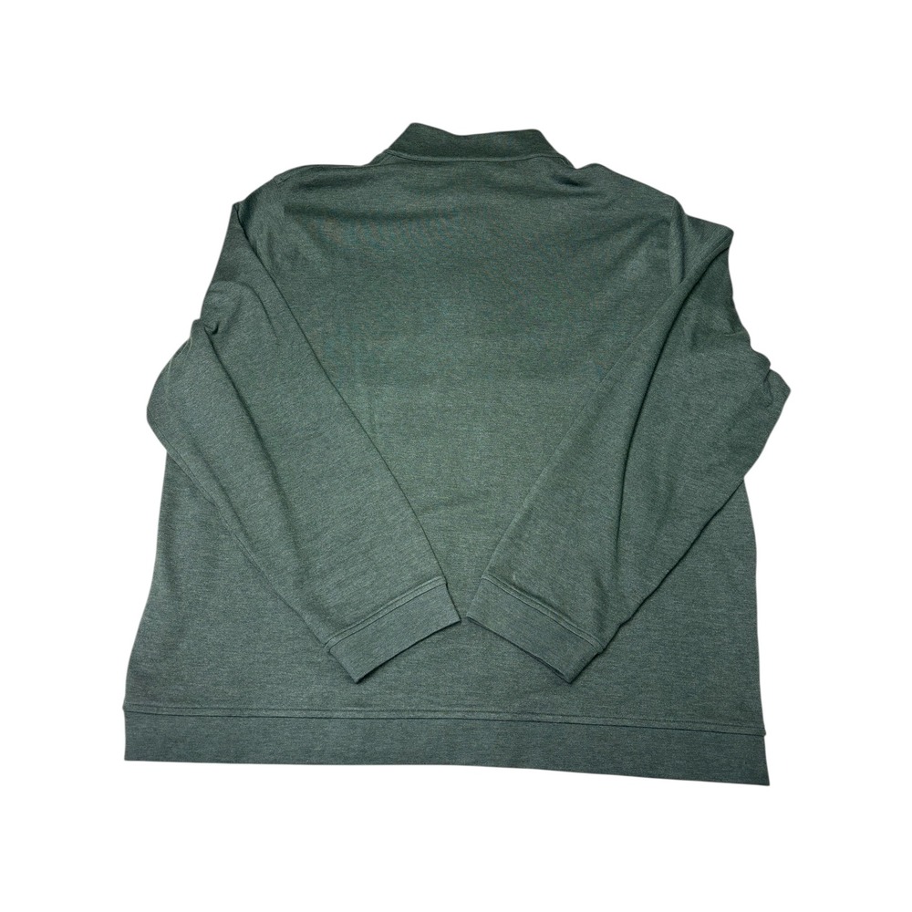 David Donahue Men's Green Heather 1/4 Zip Pullover Sweatshirt‎ XXL - Picture 4 of 7